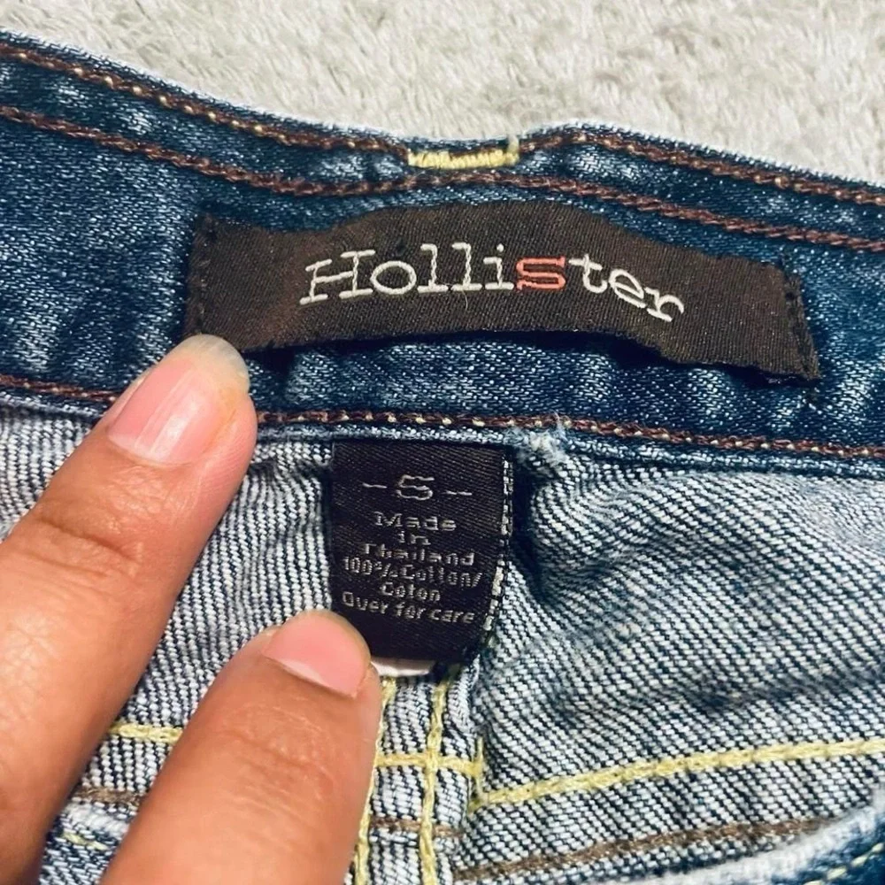 Hollister Blue Denim Women's Bermuda Shorts